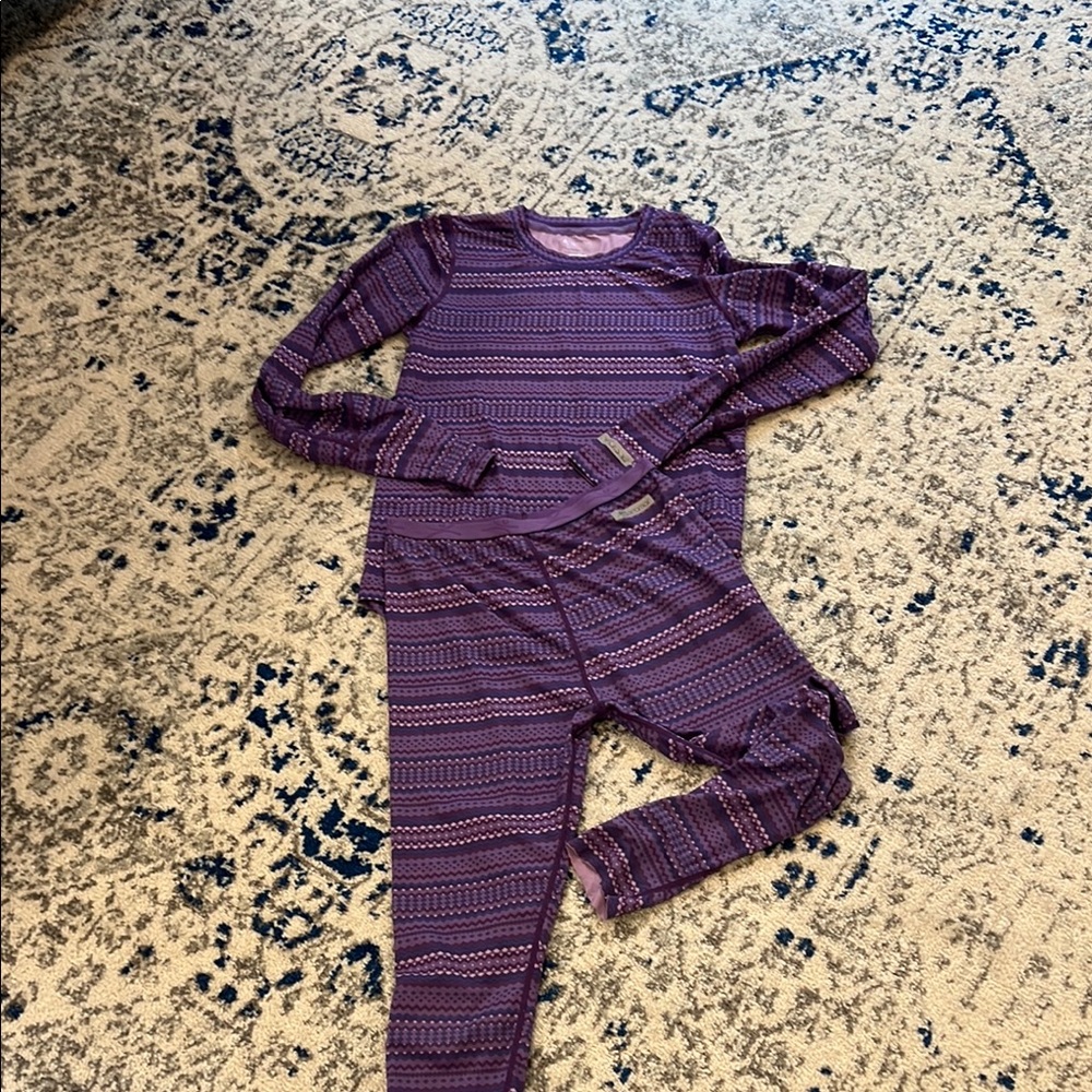 Terramar Purple Kids base layer